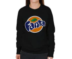 Fanta Circle Logo Women's Sweatshirt - Black
