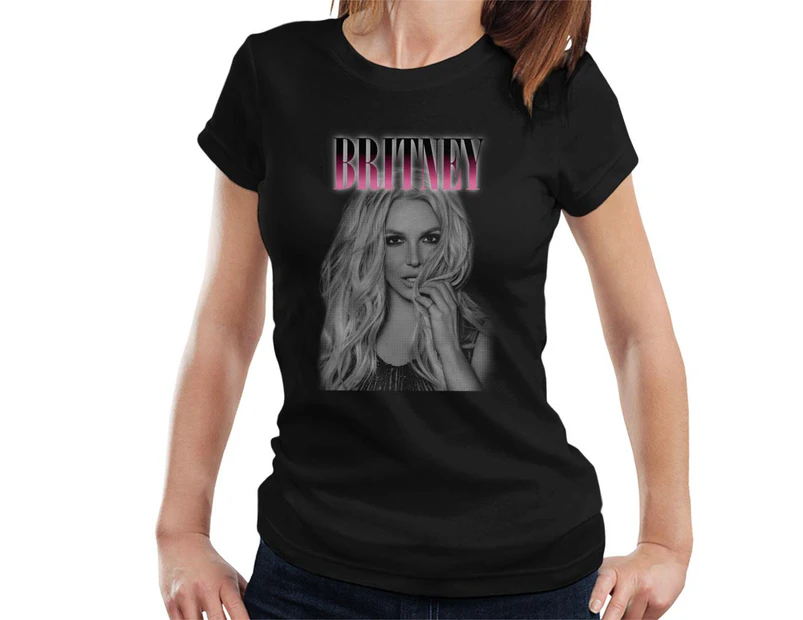 Britney Spears Portrait Women's T-Shirt - Black