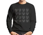 Original Stormtrooper Line Art Helmets Men's Sweatshirt - Black