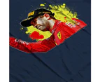 Sebastian Vettel Podium Celebration Canadian GP Men's Hooded Sweatshirt - Navy Blue