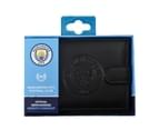 Manchester City FC Mens RFID Embossed Leather Wallet (Black) - SG15639 2
