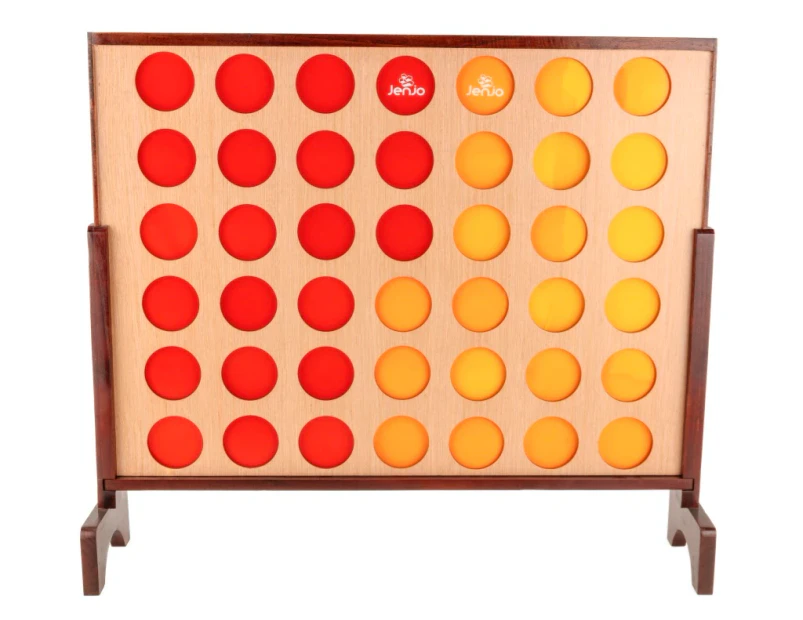 Wooden Indoor Outdoor Hardwood Giant Connect Four In A Row Game Set 106X118cm