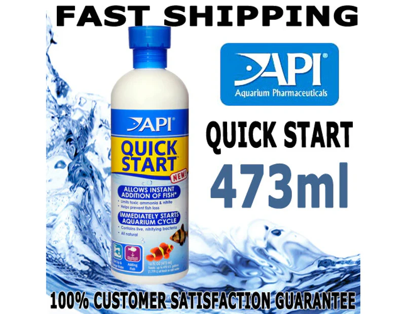 API Quick Start 473ml New Freshwater Tank Aquarium Quickstart Cycle