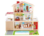 Hape 29-Piece Doll Family Mansion