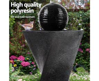 Gardeon Solar Fountain Pump Water Feature Garden Bird Bath Outdoor Battery Moon