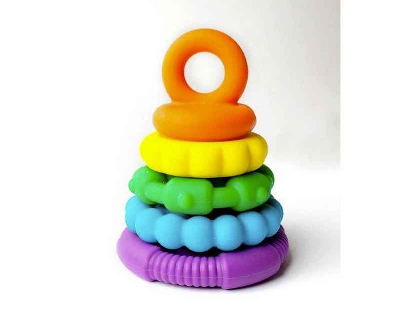 Jellystone Rainbow Stacker Teether Toy - Bright