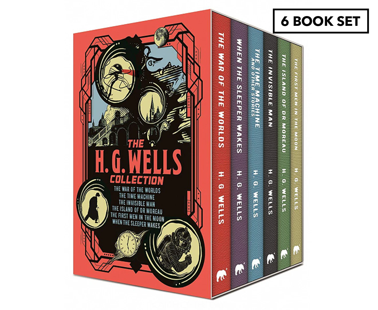 The H. G. Wells Collection 6-Book Hardcover Set