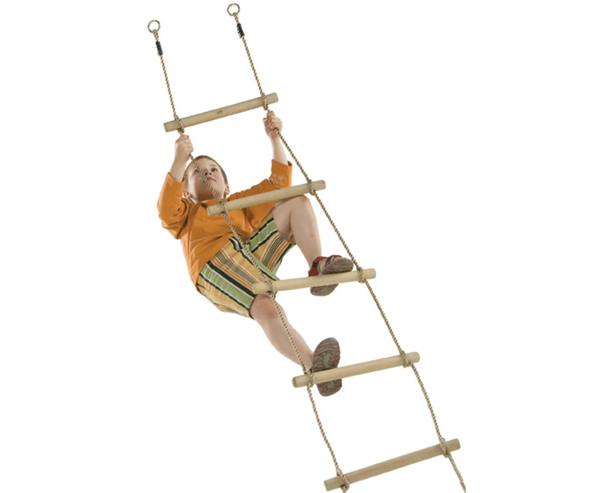 Rope Ladder with 7 Wooden Rungs