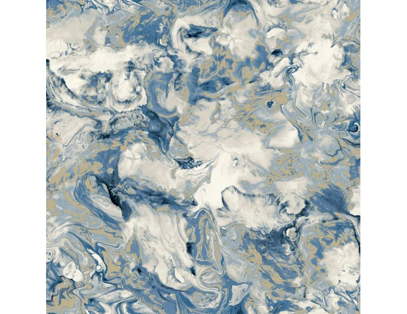 Muriva Elixir Marble Wallpaper Blue (166504)