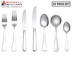 Maxwell & Williams 42-Piece Madison 18/10 Stainless Steel Cutlery Set