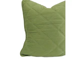 Arabella Olive Green 100% Cotton Cushion Case