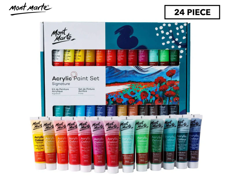 Mont Marte Signature Acrylic Paint Set 24-Pack