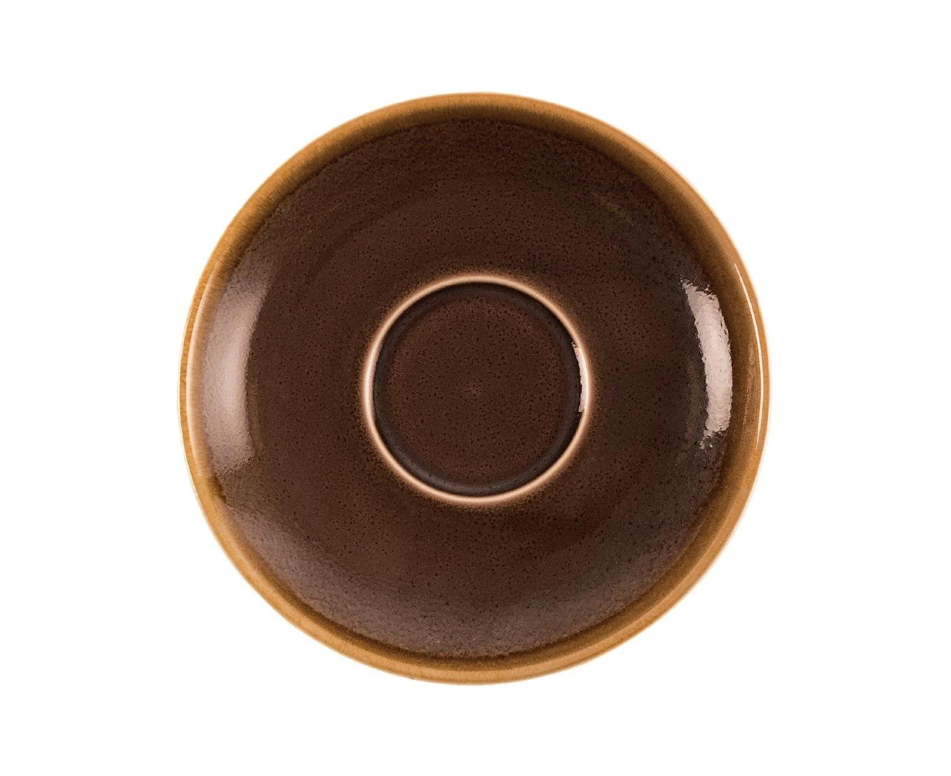 Olympia Kiln Bark Saucer (For GP364) - 160mm (Box 6) - Brown