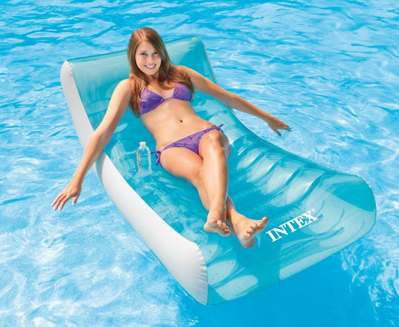 inflatable pool with lounge seats