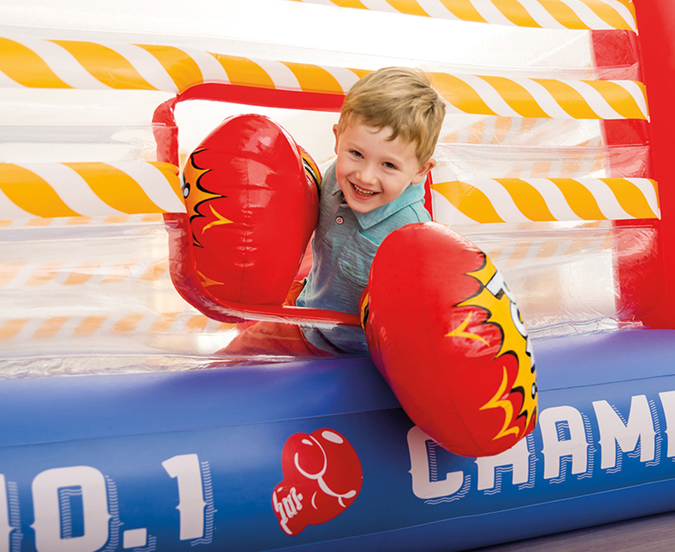 Inflatable Boxing Ring With Supersized Gloves and Helmets L13W13H10 –  $160/day | Product categories | USA Tony's Jumpers - Bay Area Bounce Rentals