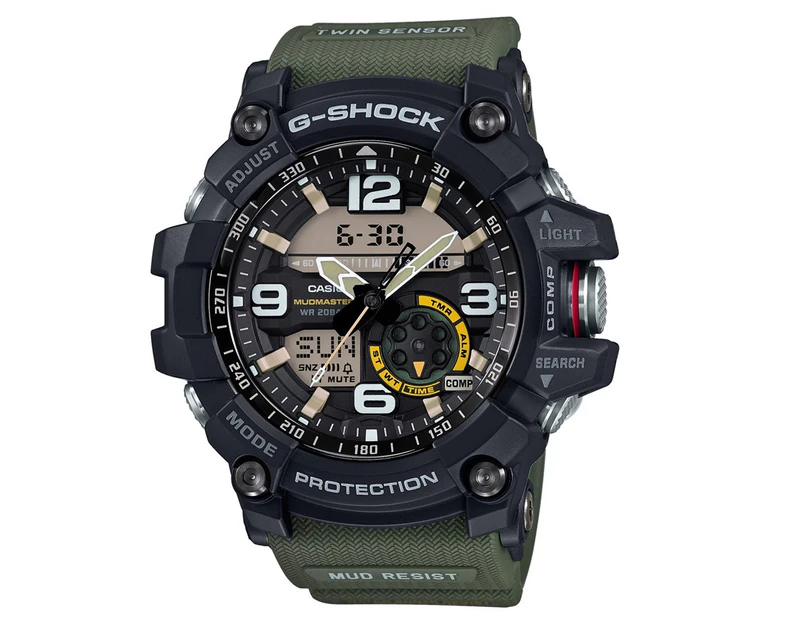Casio G-Shock 56mm Men's GG1000-1A3 Mudmaster Resin Watch - Green/Black
