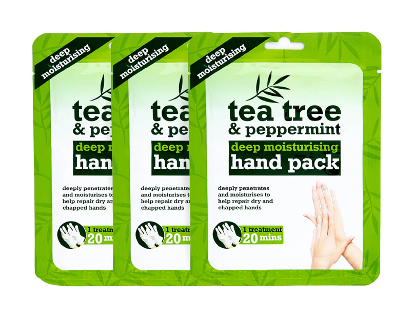 3 x Tea Tree & Peppermint Deep Moisturising Hand Pack