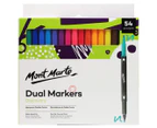 Mont Marte Discovery Dual Art Fine & Brush Tip Markers 54-Pack