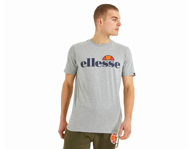 Ellesse Men's SL Prado Tee / T-Shirt / Tshirt - Light Grey Marle