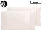 Accessorize 48x73cm Satin Pillowcase Twin Pack - Cream