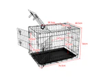 Foldable Steel  Pet Cage Crate Kennel House - 30in