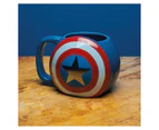 Marvel 300mL Captain America Shield Mug - Blue/Red/White