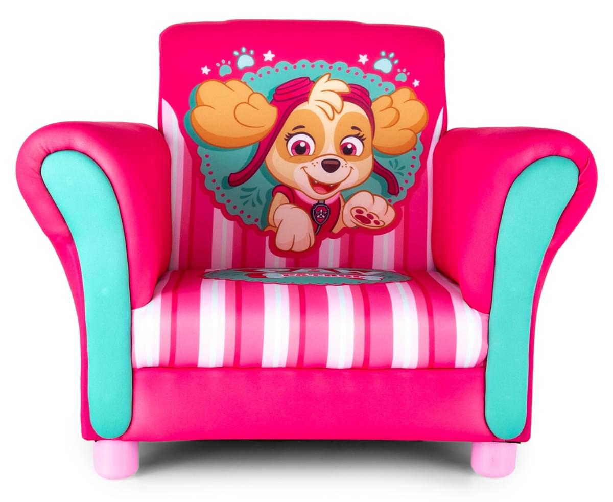 Paw Patrol Upholstered Kids Arm Chair Skye Pink Catch Com Au
