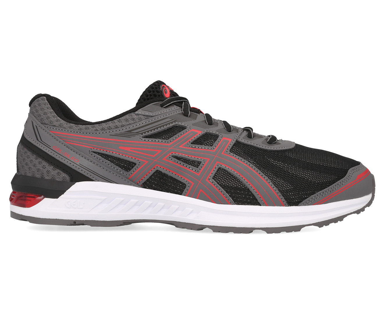 ASICS Men s GEL Sileo Running Shoes Black Cayenne Catch