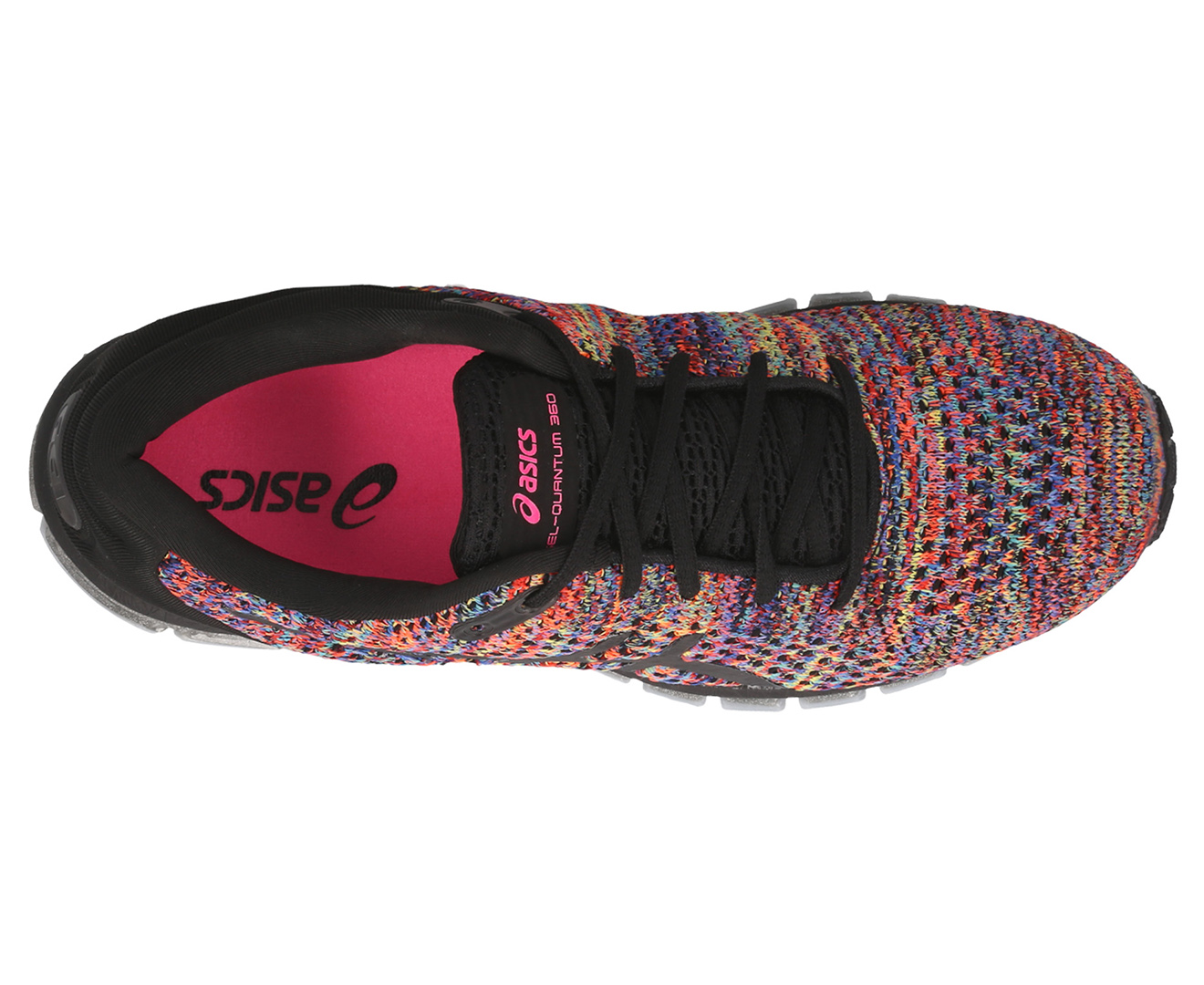 ASICS Women's GEL-Quantum 360 Knit 2 Running Shoes - Black/Rainbow Multi |  
