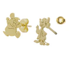 Disney x Short Story Cinderella Jaq & Gus Earrings - Gold