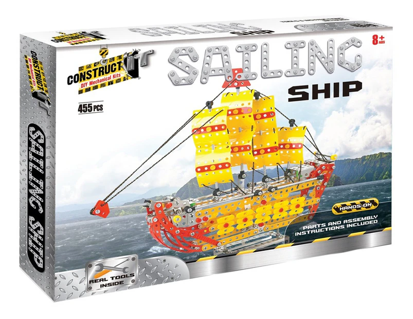 Construct It 455-Piece Sailing Ship Kit