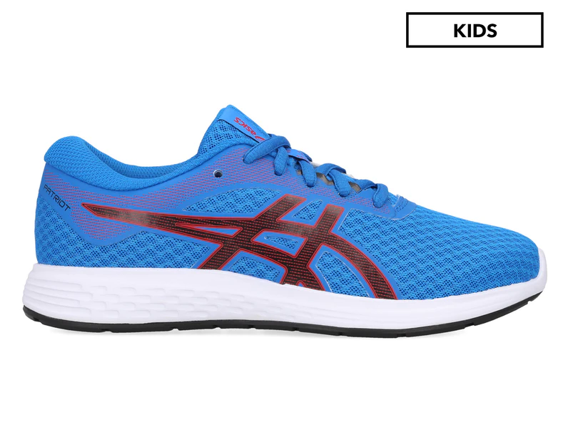 ASICS Grade-School Boys' Patriot 11 Running Shoes - Electric Blue/Speed Red
