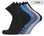 Tommy Hilfiger Men's Sports Quarter Crew Socks 6-Pack - Multi