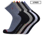 Tommy Hilfiger Men's Quarter Crew Socks 6-Pack - Multi