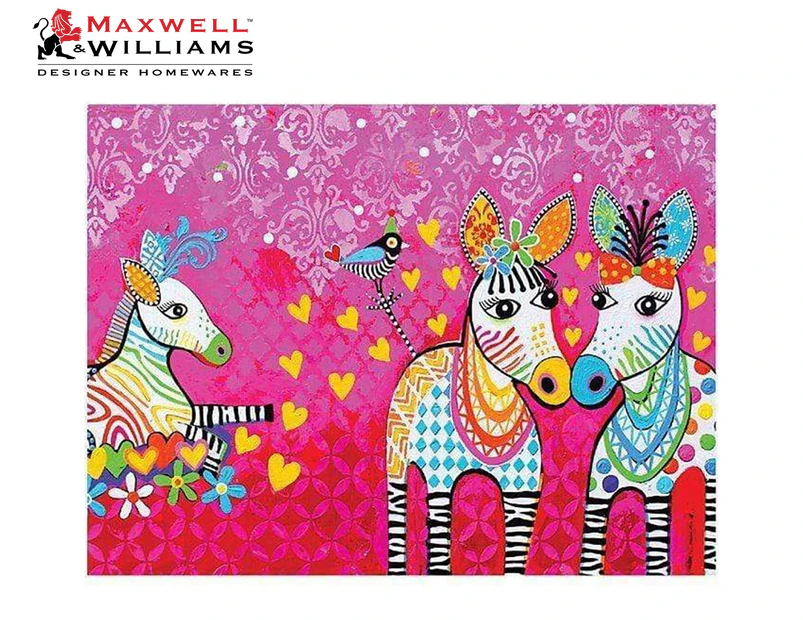 Maxwell & Williams 50x70cm Love Hearts Tea Towel - Zigzag Zebras