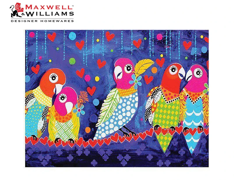 Maxwell & Williams 50x70cm Love Hearts Tea Towel - Love Birds