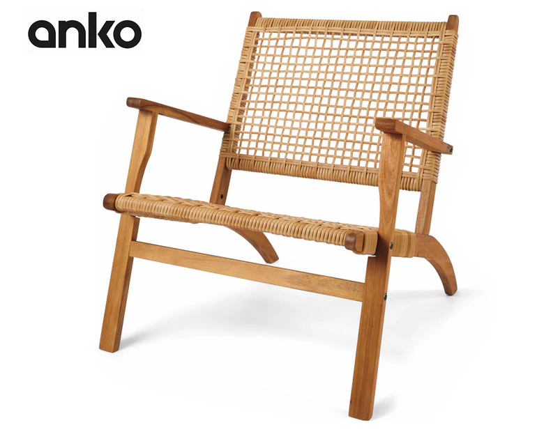 Anko Timber Occasional Chair - Brown