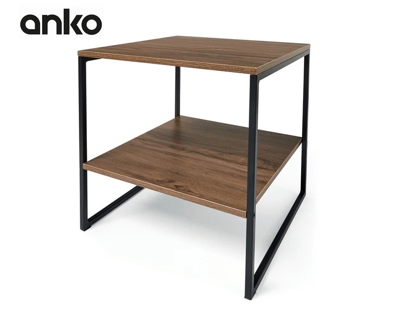 Anko Industrial Side Table - Brown/Black
