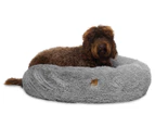 Charlie's Faux Fur Calming Pet Nest Extra Large 90x25cm - Silver