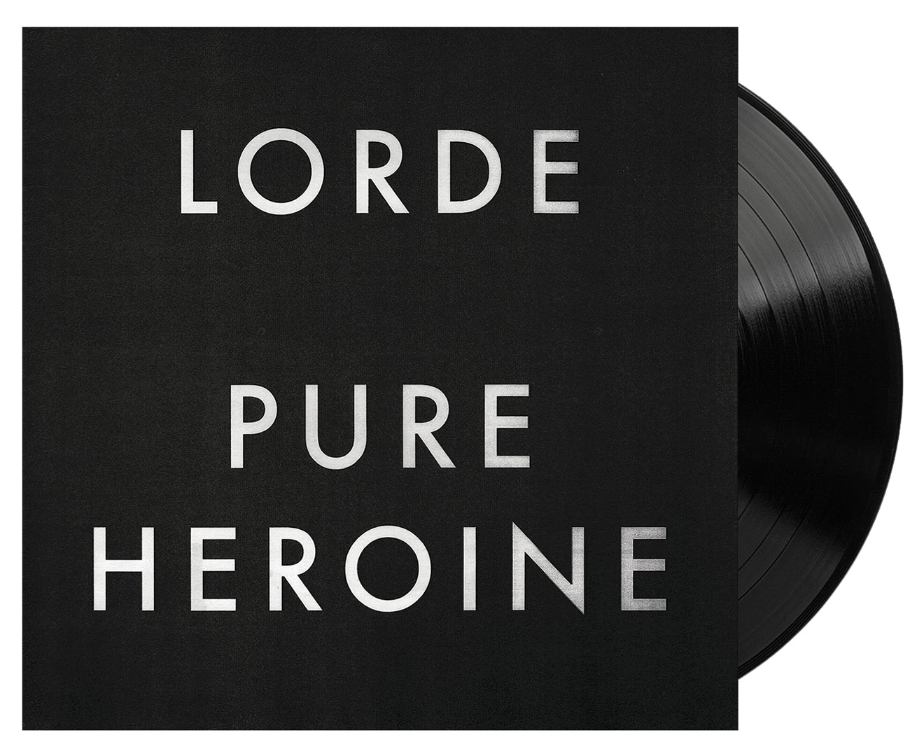 Lorde Pure Heroine vinyl LP gatefold sleeve, lyric booklet