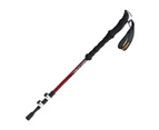 Aluminum Alloy Lock Trekking Pole Pole Cane Hiking Supplies Outdoor Supplies Suitable for Hiking-Red