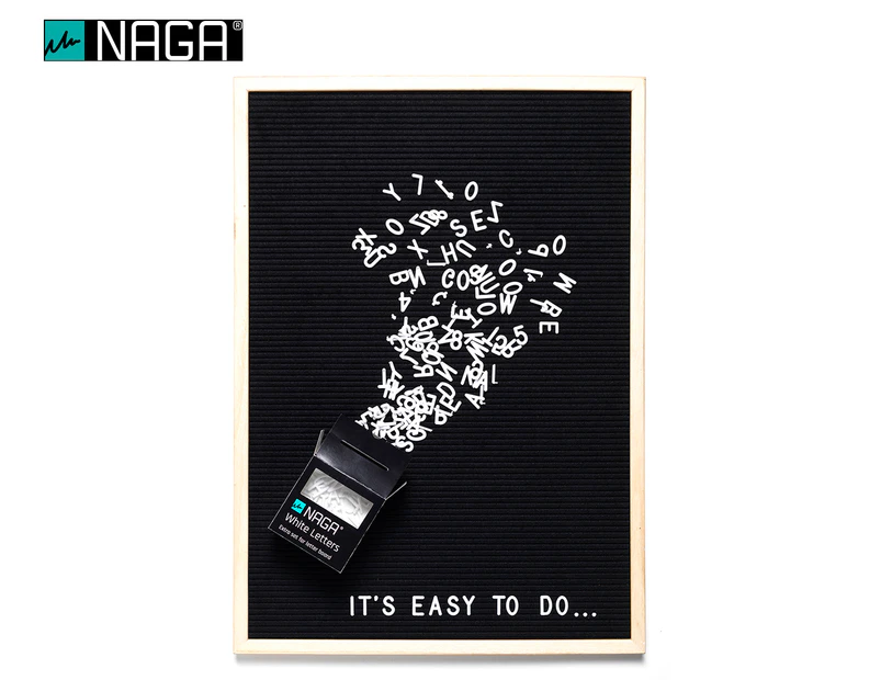 NAGA Letterboard White Letters & Numbers 149-Pack