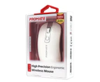 Promate SUAVE.WHT  2.4Ghz Wireless 1600dpi     Optical USB Mouse. Plug & Play. High Precision with Ergonomic slim Contoured Shape. Auto-Power Saving,