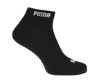 Puma Men Quarter Socks Mens 3 Pack - Grey/Whi/Black