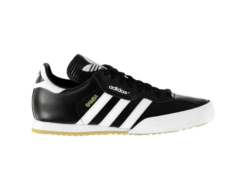 adidas Mens Samba Super Trainers Sports Shoes Sneakers Low Top Lace Up - Black/White