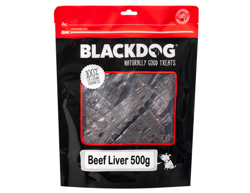 Blackdog Beef Liver Natural Dog Treats Value Pack 500g