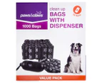 Paws & Claws Clean Up Bags w/ Dispenser 1000pk