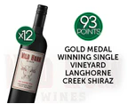 12x Wild Horn Wines The Raging Bull Langhorne Creek Shiraz 2017