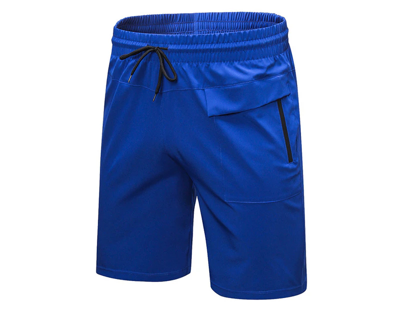 SPORX Men's Performance Shorts with zip pockets Light Blue