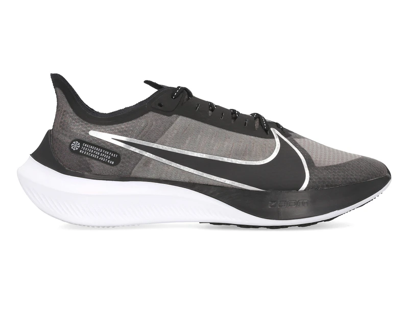 Nike Men's Zoom Gravity Running Sneakers - Black/Metallic Silver